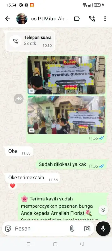 Testimonial Papan ucapan PINRANG